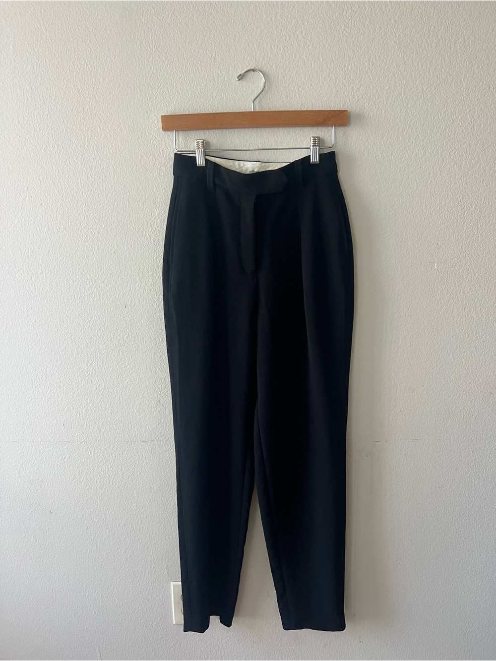 Wilfred Black High-Waist Tailored Trousers